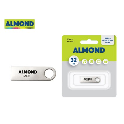 USB 2.0 ALMOND 32GB METAL