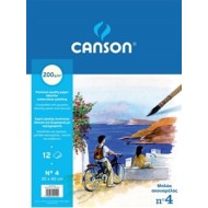 ΜΠΛΟΚ CANSON ΑΚΟΥΑΡΕΛΑΣ Νο4 30x40 (200γρ.)