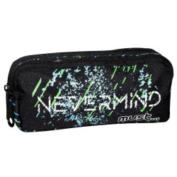 Κασετίνα Must με 2 φερμουάρ  NEVERMIND