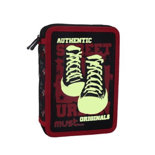 Κασετίνα Must Authentic originals 2 φερμουάρ - γεμάτη - Φωσφορίζει