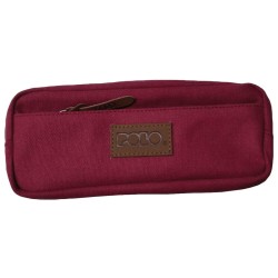 Κασετίνα Polo  Canvas με 2 Θήκες Κόκκινη