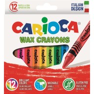 Κηρομπογιές Carioca Wax 12 χρωμάτων