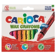 Κηρομπογιές Carioca Wax maxi 12 χρωμάτων