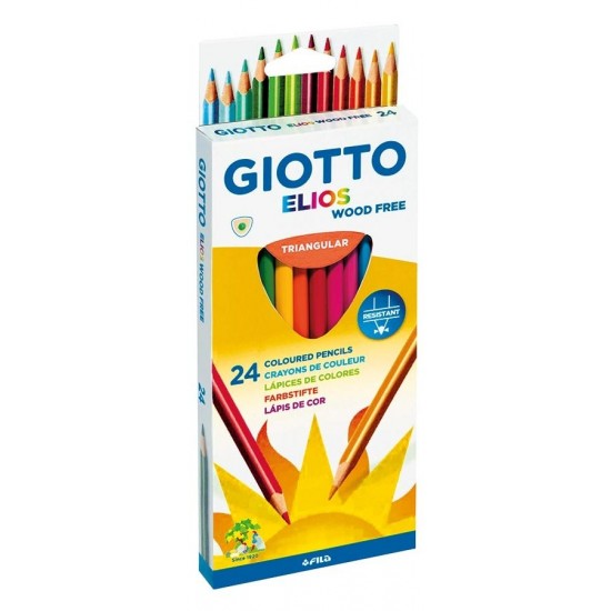 ξυλομπογιές Giotto elios 24 τεμαχίων τριγωνικές
