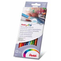 Ξυλομπογιές Pentel  Aquarell 12