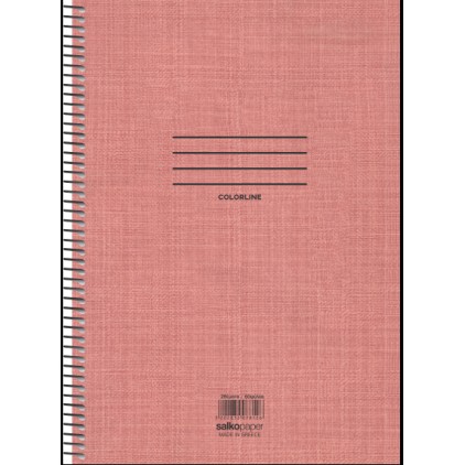 ΣΠΙΡΑΛ ΤΕΤΡΑΔΙΟ SALCO COLORLINE 2Θ 17Χ25 4 ΧΡΩΜΑΤΑ