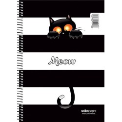 ΣΠΙΡΑΛ ΤΕΤΡΑΔΙΟ SALCO MEOW 2Θ 17Χ25 4 ΣΧΕΔΙΑ