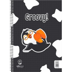 ΣΠΙΡΑΛ ΤΕΤΡΑΔΙΟ SALCO GROOVY 2Θ Α4 4 ΣΧΕΔΙΑ