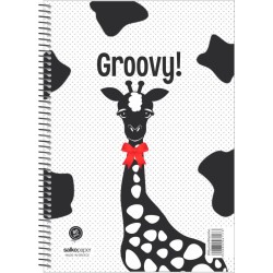 ΣΠΙΡΑΛ ΤΕΤΡΑΔΙΟ SALCO GROOVY 2Θ 17Χ25 4 ΣΧΕΔΙΑ