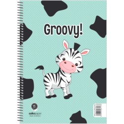 ΣΠΙΡΑΛ ΤΕΤΡΑΔΙΟ SALCO GROOVY 2Θ 17Χ25 4 ΣΧΕΔΙΑ