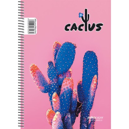 ΣΠΙΡΑΛ ΤΕΤΡΑΔΙΟ SALCO CACTUS 3Θ A4 4 ΣΧΕΔΙΑ