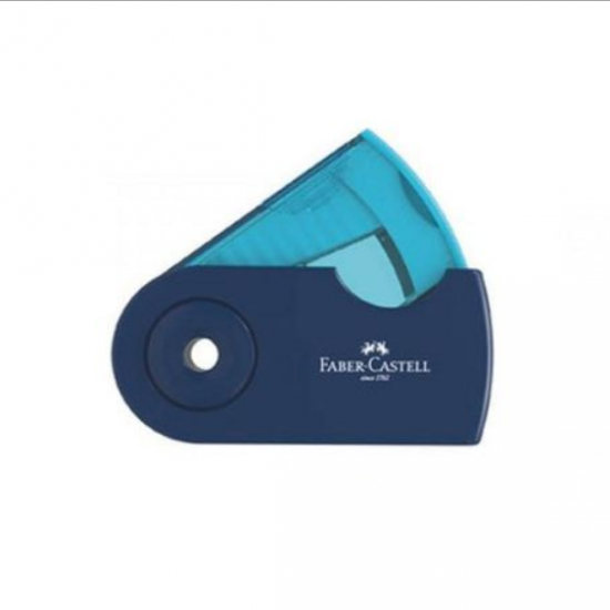 Ξύστρα Faber Castell Sleeve Mini Μονή Μπλε