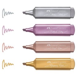 Μαρκαδόρος υπογράμμισης Faber Castell Brilliant Ruby Μetallic Textliner