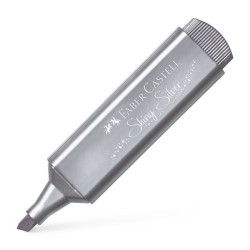 Μαρκαδόρος υπογράμμισης Faber Castell Shiny Silver Μetallic Textliner