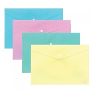 ΦΑΚΕΛΟΣ ΚΟΥΜΠΙ PP TYPOTRUST 33Χ24 Α4 PASTEL