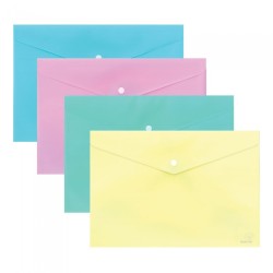 ΦΑΚΕΛΟΣ ΚΟΥΜΠΙ PP TYPOTRUST 33Χ24 Α4 PASTEL